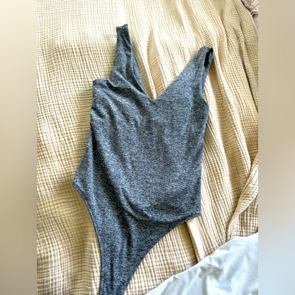 Vuori Tops - Vuori bodysuit. Perfect condition. Lightly used. Heather grey.